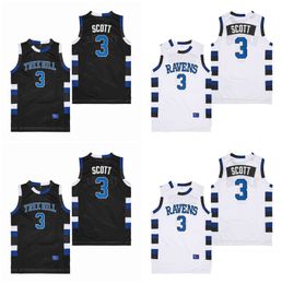 Lucas Scott #3 One Tree Hill Ravens Movie College Basketball Jersey White Black Size S-XXL