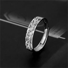 Lucky en gunstige pixiu -ring voor mannen en vrouwen, persoonlijkheid, dominante, modieuze opening, verstelbare wijsvingerring, paar sieraden