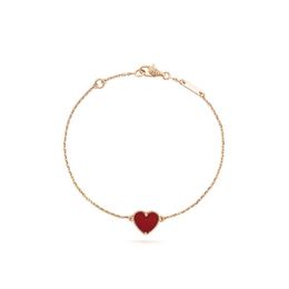 bracelet coeur trèfle chanceux marque lettre-V cleef chaîne de tennis bracelets de charme hommes bijoux de créateur pour les femmes fête de Noël Pres304B