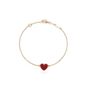 Bracelet coeur trèfle chanceux marque lettre-V Cleef chaîne de tennis bracelets de charme bijoux de créateur pour hommes pour femmes fête de Noël Pres244J