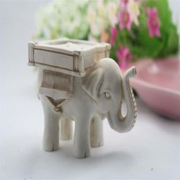 Lucky Elephant Kandelaars Trouwbedankjes Antieke Theelicht Kandelaar Gunst Cadeau Woondecoratie New248V