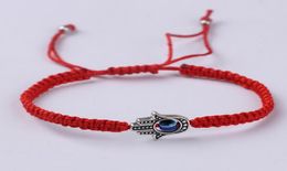 Lucky Kabbalah Red String Thread Hamsa Bracelets Blue Turkish Evil Eye Charm fait à la main Fatima Friendship Bijoux Cadeaux1280942