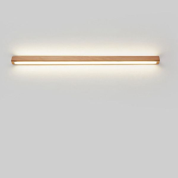 Aplique de pared LED para baño, tira moderna de madera para pasillo, comedor, lámpara de pared de habitación, accesorio de luces de acrílico para pared del dormitorio