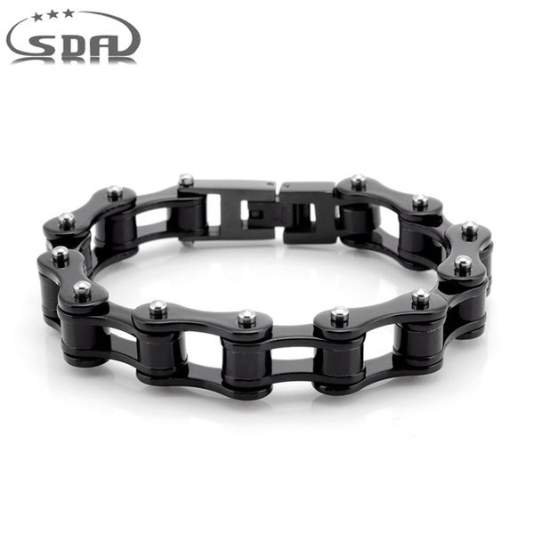 Bracelets porte-bonheur rétro en acier inoxydable 316L, chaîne de vélo, bijoux pour hommes et enfants, cadeau classique pour la famille, 10mm YM073B W220423