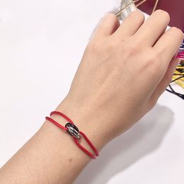 Bracelet porte-bonheur en acier inoxydable, 2 boucles en métal, ruban à lacets, chaîne multicolore, longueur réglable, DIY, bracelets pour femme et homme, unisexe