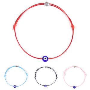 Rode String Evil Eye Lucky Red Cord Identificatie Armbanden Koreaanse DIY Sieraden Womens Touw Ketting Verstelbare Armband Gift