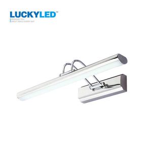 LUCKYLED 42cm 12W Led Miroir Lumière En Acier Inoxydable AC85-265V Moderne Applique Salle De Bains Lumières Appliques Murales Apliques Pared 210724