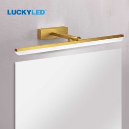 Lucky LED LED miroir lumière 8W 10W applique murale moderne pour chambre à coucher AC85-265V lampe de salle de bain LED décoration murale décoration intérieure 210724