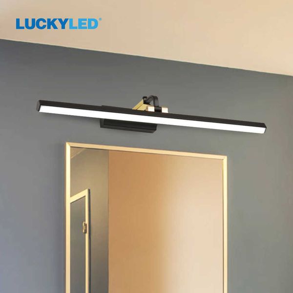 LUCKYLED, luz Led moderna para baño, espejo, luz de tocador, 8w, 12w, AC220v, 110V, aplique de pared, lámparas de pared para sala de estar, 210724