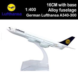 Avion Lufthansa-400, Airbus A340 340, exposition de jouets modèles en alliage, exposition de cadeaux pour enfants et adultes