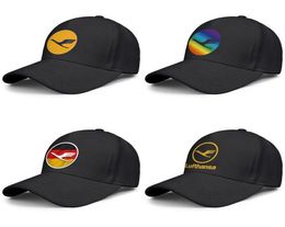 Logo Lufthansa Airline Symbo Mens et Womens Adjustable Trucker Cap Design Sports Team Elemy BaseballHats Flag allemand Logo Gay 3150811