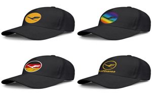 Lufthansa Airline symbool logo heren en dames verstelbare trucker cap ontwerp sportteam stijlvolle baseballhoeden Duitse vlag Logo Gay 1200003