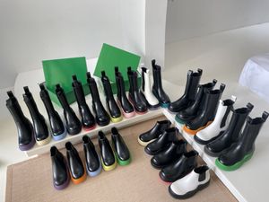 Lug Tyre Boots Designer Luxe Women Leather Chelsea Martin Boot Platform Knie High enkel Booties Botega schoenen