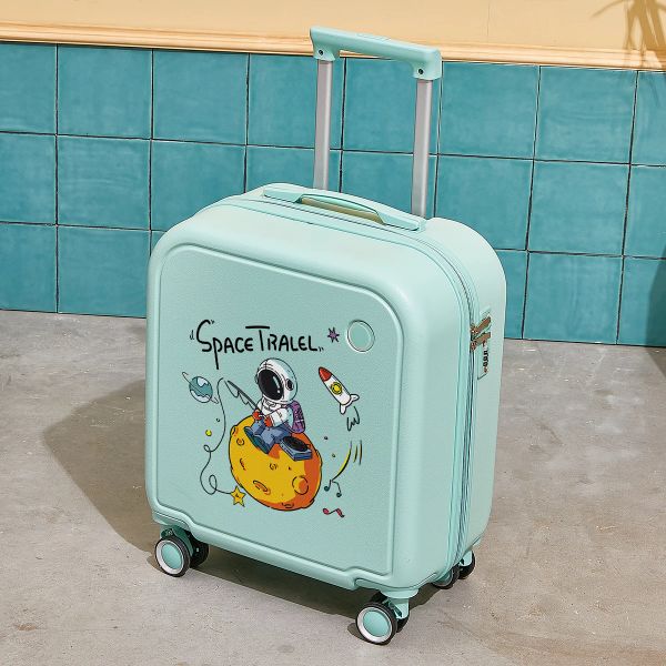 Bagages 18/20 pouces cabine roulante bagages mignons caricatures chariot bagages sac à bagages légers pour enfants