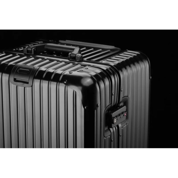 Bagages Tous valise de magnésium en aluminium de sports métalliques, cadre en aluminium à bagages roues universelles épaissies 26/28/30/32 pouces Boîte de chariot