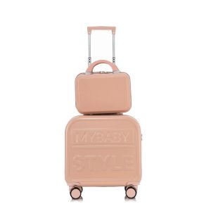 Bagage Candy Color Sweet Brand Designer koffer Women Carry On Bagage Trolley Case PC Rolling Spinner Wheels TSA Lock gratis omslag