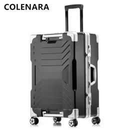 Bagages Colenara 20/24 / 29In à bagages pour hommes à bagages pour hommes en alliage en aluminium Boîte de billetterie