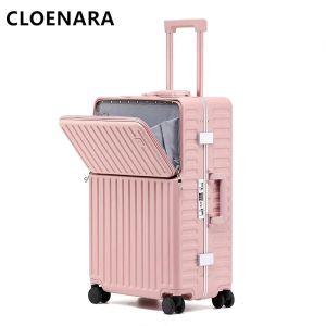 Bagage Colenara PC Bagage voorkant Opening Aluminium frame Trolley Case Heren Boarding Box 20 