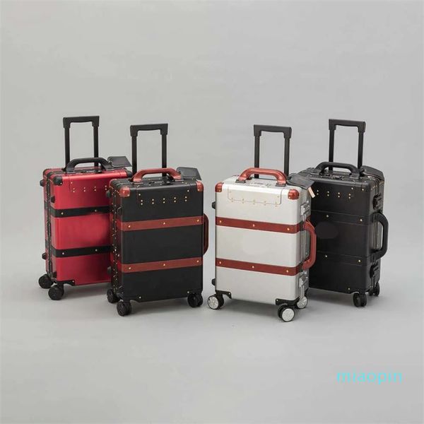 Valise de voyage de concepteur de bagages Mode Luxurys Hommes Femmes Lettres Bourse Spinner Bagages universels avec roues Sacs Duffel