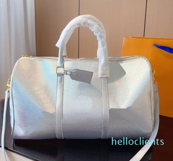 Bagages Duffle Sac Designer Sac de voyage Duffles Sacs Femmes Designers Sacs à main Mode classique grande capacité couleur argent bagages