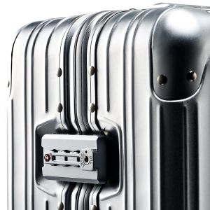 Bagage mode aluminium magnesiumlegering groot formaat bagage aanbiedingen met wielen reiskoffers met wielen gratis scheepvaarthutkoffer