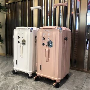 Bagages Fashion Fashion Grand Travel Trolley Suitcase Mute Frein Moute Men's and Women's Luxury Suitcase 22/26/28/30/32/36 pouces
