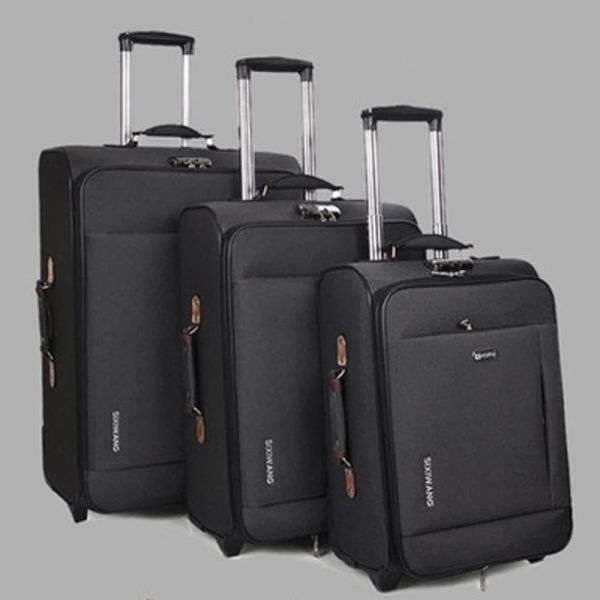 Luggage Hot Travel Luggage Lugage maleta Oxford Men Men Travel Rolling Luggage Bag on Wheels Women Brand Trolley Malasa Vs Trolley Bag