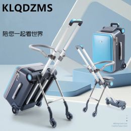 Bagage KLQDZMS 20 inch Highquality koffer Universal Wheel Student Trolley Case Small Boarding Box Children's Gifts Rolling Bagage