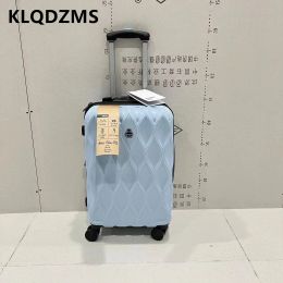 Bagages klqdzms 20 "24" 26 pouces Nouvelles valises anti-caisse de chariot antiscratch pour dames Boîte de voyage pour hommes avec rouleaux à bagages