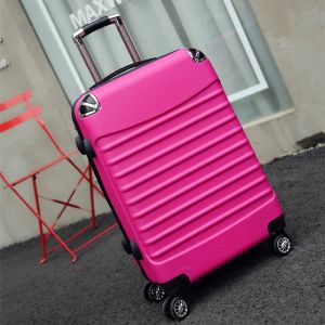 Bagages Ledrend Vintage Abs + PC Rolling Spinner Trolley Femmes Sac de voyage 20 pouces Cabin Cabin Suises Roue 24/26 pouces Trunk rétro