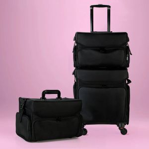 Bagage Make -up Case Cosmetics Suitcase Rolling Bagage Bags Multistorey Storage Toolbox op Beauty Women Nail Tattoo Trolley Box