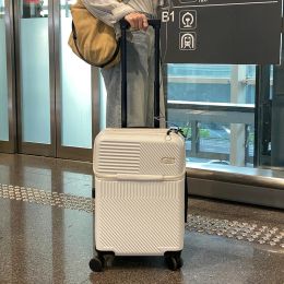 Bagage multifunctionele bagage dames trolley koffer kleine 20inch pension lichte studenten bagage vierwiel trolley case