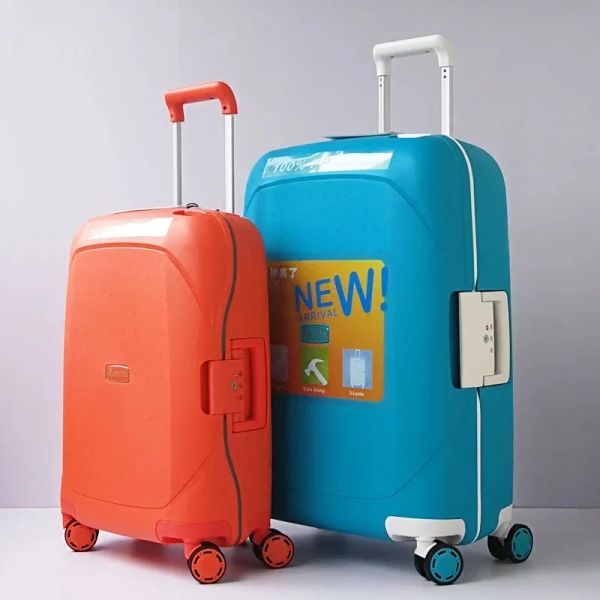 Bagages nouveaux 100% pp anti-crapage à bagages roulants spinner ultra léger