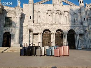 Bagage draagbare trolley rugzak reistas met wielen vrouwen handtassen lichtgewicht grote capaciteit koffer draagtassen universele band grote kofferbak doos case