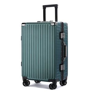 Bagage koffer aluminium frame romp waterdichte man tas kan zitten cabine koffer 20 inch vrouwelijk carryon boarding wachtwoord trolley case