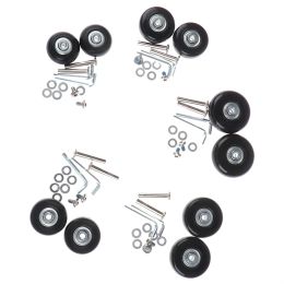 Bagage koffer vervangen Roller schroefwiel koffer deel assen duurzaam schuifbestendig flexibele caster 40/43/45/50/54 mm