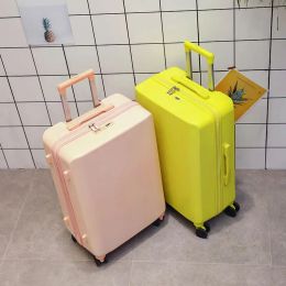 Equipaje Libra de viaje Luggage de 20 pulgadas Carrera en la maleta de 24 pulgadas Cordillero de estudiante Case de rueda Universal Bolsa de viaje Ligero Ligero