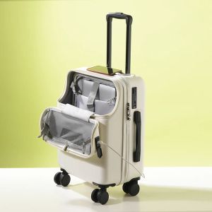 Bagage reiskoffer Draag de bagagecabine rollende bagage trolley wachtwoord kofferzak met wielen zakelijke lichtgewicht bagage