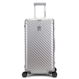 Conte de voyage à bagages 30 "32" pouces Men Spinner Grande valise 100% Aluminium Sport de voyage Sac sur roues sur roues