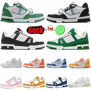 Luis Viton Designer Sneakers Voor Heren Dames Leer Denim Zwart Triple Wit Groen Blauw Flats Casual Sneakers Luxe Merken Work Out Trainers