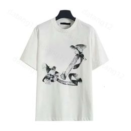 Luis Viton Shirt Designer T-shirt Mens Luxury Chemises LETTRE CORTRE LAMINÉE PRIME COURT STREEVE HAUTER LORD COSTON PURS COTTON STREE