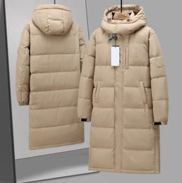 Luis Vuittons 24ss Designer Designer Luxury Men de qualité supérieure Long Down Jacket Canada North Winter Hooded Coat Vestes Men Outdoor Clothing Windproof 235