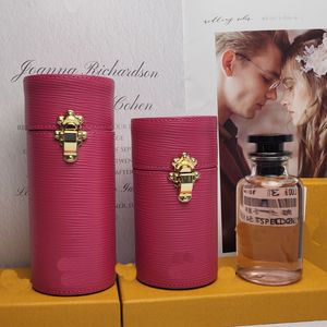 Luis Vuitton Box Bolsas cosméticas de mejor calidad Lvity Lvse Bag Perfume Old Flower Cylinder Mujer Bolsos de embrague Mujer de viaje Brasas Hebilla de microfibra Gen