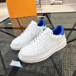 Luis Vuittons Designer Lvse Beverly Casual topkwaliteit heuvels heren schoenen Sport Witte sneaker echte lederen sneakers sterren Leer Low Top Runner Lace Up Plat