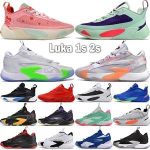 Luka 1 1S Heren Basketbalschoenen 2s Nieuwe Designer Trainers Neo Turquoise Signaalblauw Game Royal Wonder Quai 54 Jumpmans Jongens Outdoor Sneakers Maat 40-46