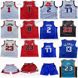 Luka 2 Kyrie Irving Doncic Jersey Maillots de basket-ball personnalisés pour jeunes Patrick Williams III Derrick Rose Zach LaVine Jaden Ivey Paul George Shorts Enfants S-XL