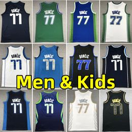 Luka Doncic Basketball Jerseys Men Kids Jersey City Wear Edition Enfants Adult Vest Youth