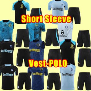 LUKAKU chándales de fútbol 23 24 Inter BARELLA VIDAL LAUTARO ERIKSEN ALEXIS DZEKO CORREA UNIFORMES camiseta de fútbol 2023 2024 Milan POLO Conjunto de entrenamiento chaleco pantalones