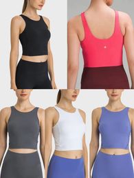 LuL 219 Align Tank Top U Beha Yoga Outfit Vrouwen Zomer Sexy T-shirt Effen Sexy Crop Tops Mouwloos Mode vest
