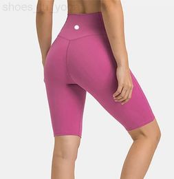 LULL YOGA Shorts Women's Sports naadloze vijfde broek cross taille broek Running fitness rekbare gym ondergoed training korte leggings